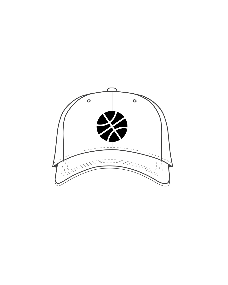 Basecap Uni Baskets 3D Weiss
