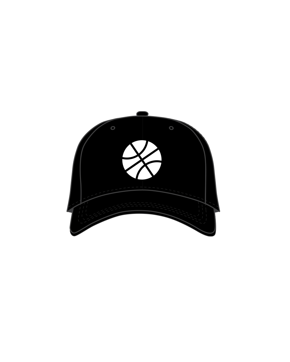 Basecap Uni Baskets 3D Schwarz/Weiss